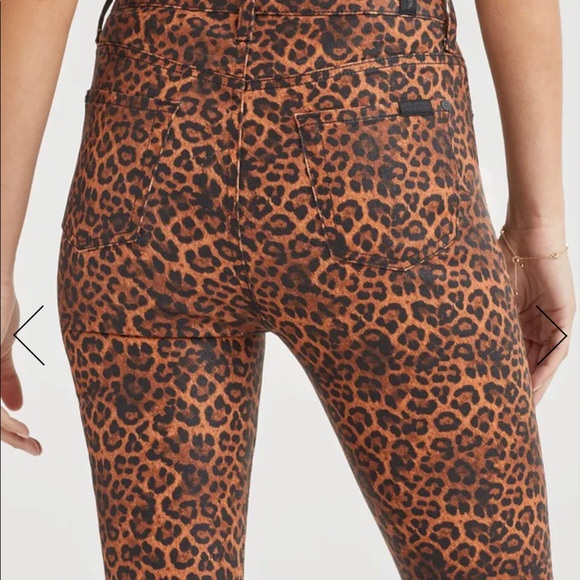 7 for all mankind coated cheetah - Picture 4 of 7